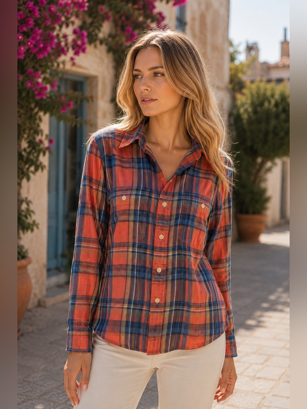 ✨ Lucky Brand Men’s Plaid Shirt – 100% Cotton, Size Small ✨ - Picture 13 of 13